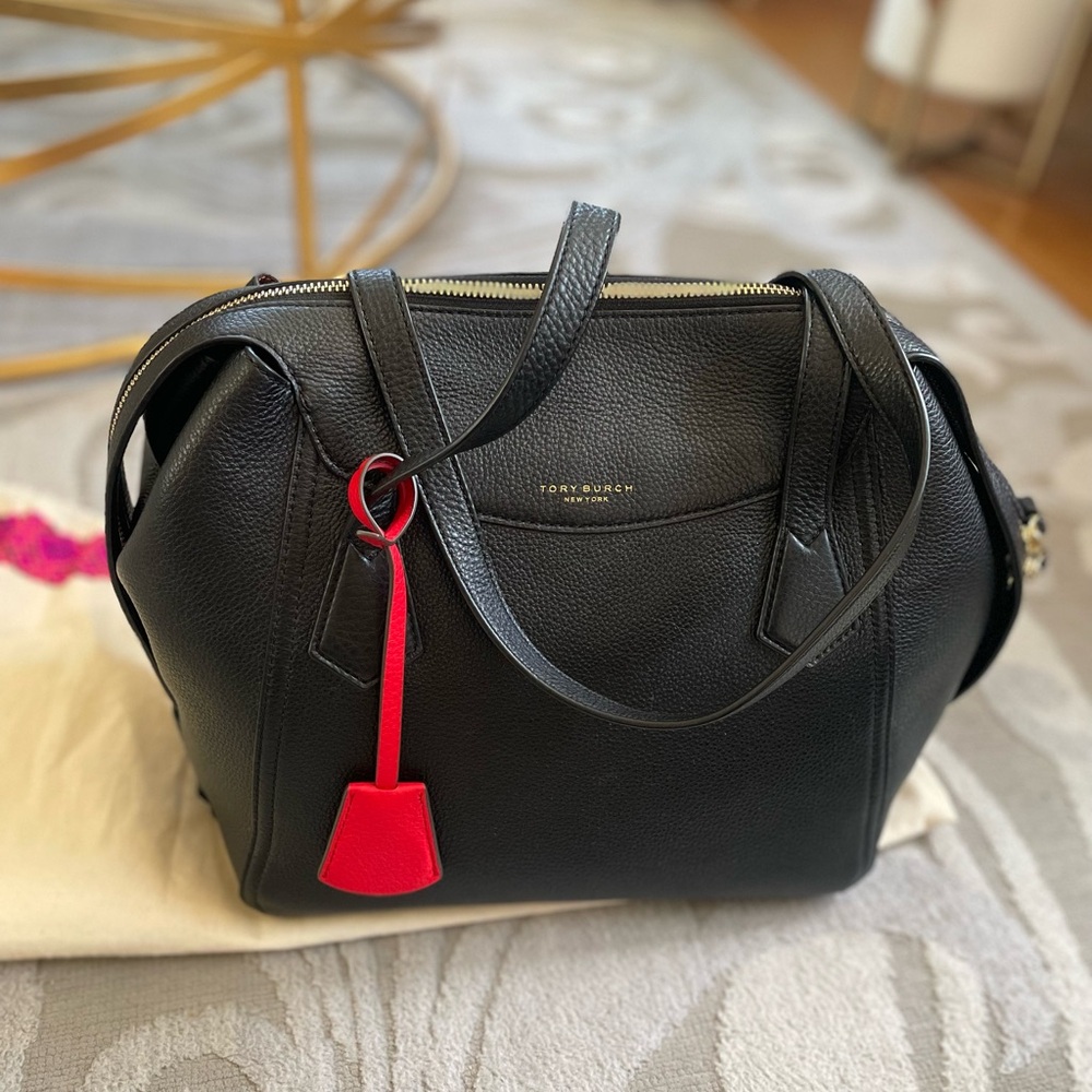 Tory Burch Large Perry satchel black - excellent condition!